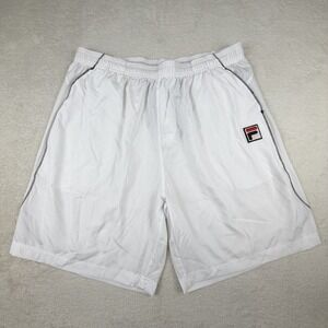 Fila Collezione Athletic Shorts Mens XL White Performa Running Gym NWT